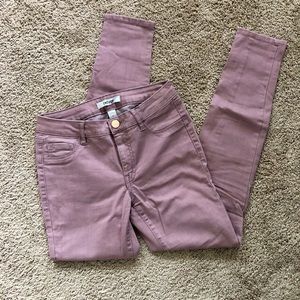 Mauve Skinny Jeans
